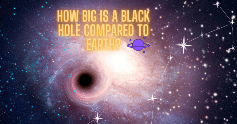 How big is a black hole compared to earth?