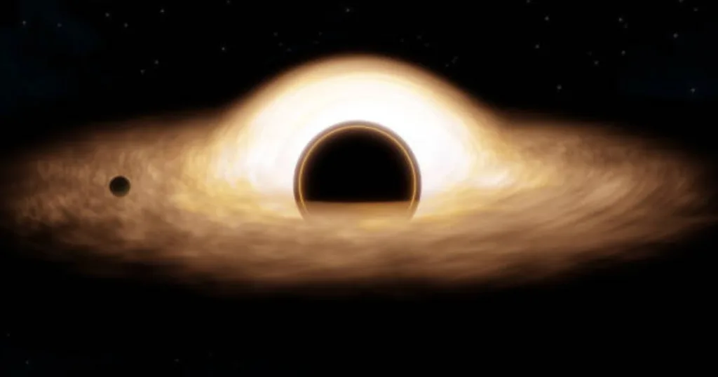 How big is a black hole compared to earth?